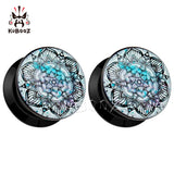 Datura Flower Acrylic Ear Plugs Gauges Body Piercing Jewelry