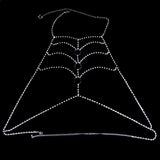 StoneFans Rhinestone Body Chain Sexy Breast Bra Necklace