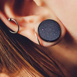 Stone Ear Plugs Gauges Earrings Women Flesh Tunnel Piercing