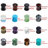 Stone Ear Plugs Gauges Earrings Women Flesh Tunnel Piercing