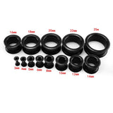 9 Pairs Mixed Colors Silicone Ear Tunnels Flesh Plugs Gauges Sets