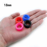 9 Pairs Mixed Colors Silicone Ear Tunnels Flesh Plugs Gauges Sets