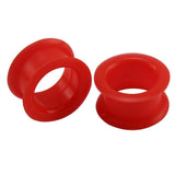 9 Pairs Mixed Colors Silicone Ear Tunnels Flesh Plugs Gauges Sets