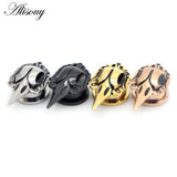 2pcs Crow Bird head Stainless Steel Ear Plugs