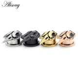 2pcs Crow Bird head Stainless Steel Ear Plugs