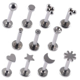 Surgical Steel Heart Tragus Cartilage Lip Stud Earrings