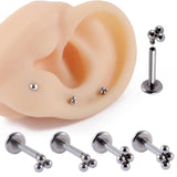 Surgical Steel Heart Tragus Cartilage Lip Stud Earrings