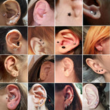 Surgical Steel Heart Tragus Cartilage Lip Stud Earrings