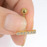 G23 Titanium Belly Piercing Zircon Opal Navel Belly Button Rings