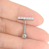 G23 Titanium Belly Piercing Zircon Opal Navel Belly Button Rings