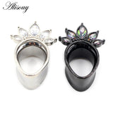 2PC Expansion Water Drop Stainless Steel Ear Gauges 8mm-22mm
