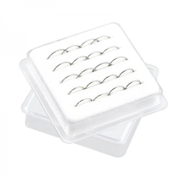 20pcs Boxed Nose Rings Hoops Body Piercing Jewelry for Single Piercing