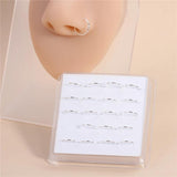 20pcs Boxed Nose Rings Hoops Body Piercing Jewelry for Single Piercing