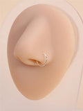 20pcs Boxed Nose Rings Hoops Body Piercing Jewelry for Single Piercing