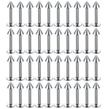 40Pcs Surgical Steel Lip Labret Rings Tragus Earrings Body Jewelry