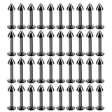 40Pcs Surgical Steel Lip Labret Rings Tragus Earrings Body Jewelry