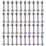 40Pcs Surgical Steel Lip Labret Rings Tragus Earrings Body Jewelry