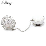 2pcs Stainless Steel Dangle Earrings Tunnels Ear Plugs Gauges 6-16mm