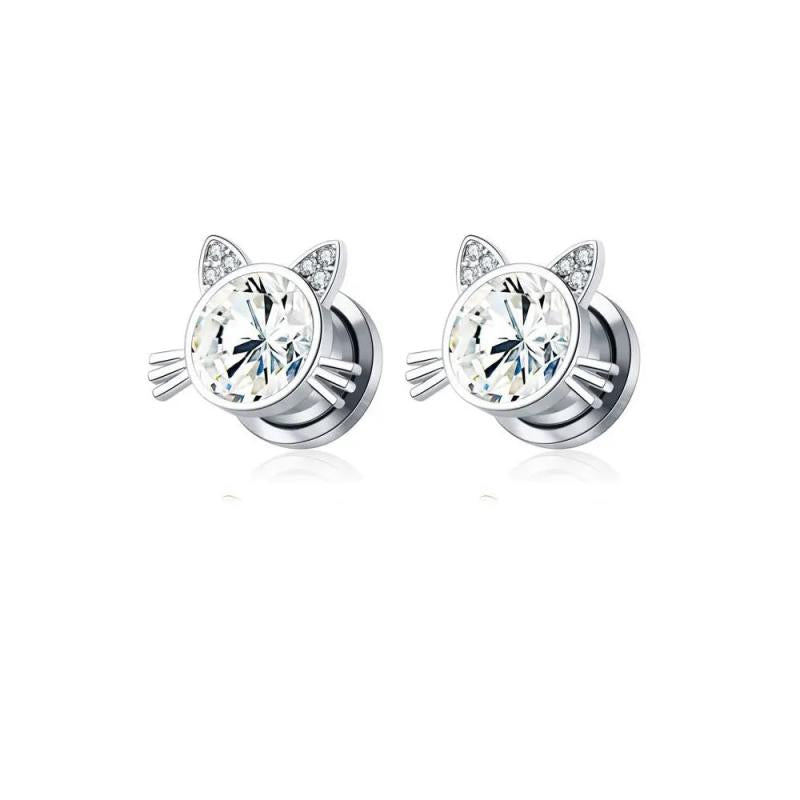Miqiao Stainless Steel Bat Ear Plugs Tunnels Gauges Jewelry Piercings