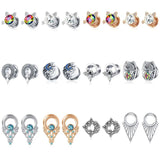 Miqiao Stainless Steel Bat Ear Plugs Tunnels Gauges Jewelry Piercings
