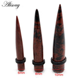 2pcs Natural Stones Ear Tapers Plugs Gauges Flesh Expander Stretcher