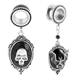 Vankula 2PCS Dangle Ear Tunnels Stainless Steel Ear Gauges