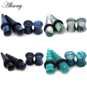 2pairs Acrylic Ear Expanders Tapers Gauges Flesh Unisex Earring Stud Piercing