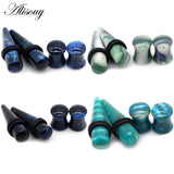 2pairs Acrylic Ear Expanders Tapers Gauges Flesh Unisex Earring Stud Piercing