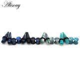 2pairs Acrylic Ear Expanders Tapers Gauges Flesh Unisex Earring Stud Piercing