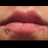 50pcs Acrylic Nose Ring Clear Tongue Barbell Navel Belly Nipple Piercing Set