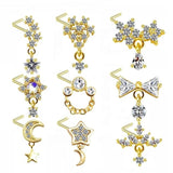 Dangly Nose Ring Stainless Steel Jewelry for Women