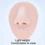 G23 Titanium Nose Earrings Zircon Nose Hoop