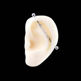 Stainless Steel Chain Industrial Piercing Segmented Ear Piercing