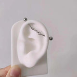 Stainless Steel Chain Industrial Piercing Segmented Ear Piercing