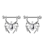 Miqiao Serpentine Spider Breast Stud - Piercing Accessories