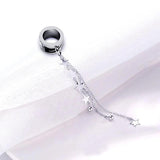 Dangle Stars Chain Ear Tunnel Plugs Gauges Piercing Expander Earrings
