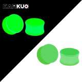 EARKUO Luminous Acrylic Ear Gauges Tunnels 8-25mm