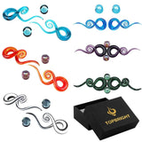 Glass Jellyfish Ear Plugs Spiral Ear Piercing Kit