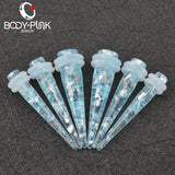 Opal Taper Stretcher Solid Ear Expander Body Piercing Jewelry