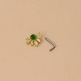 Sun Flower Nose Ring Stainless Steel