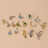 Sun Flower Nose Ring Stainless Steel