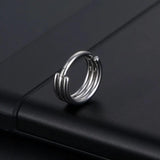 G23 Nose Piercing Ring Nase Cuff Titanium Steel Septum Tragus Goth Piercing