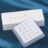 Karnoz 20Pcs Nose Stud Dragonfly Piercing Nostril Jewelry