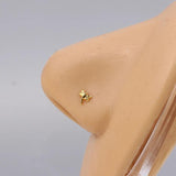 Karnoz 20Pcs Nose Stud Dragonfly Piercing Nostril Jewelry