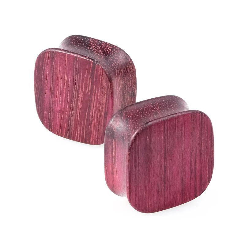 2PCS Wood Ear Plugs Gauges Earrings Flesh Tunnel Piercing
