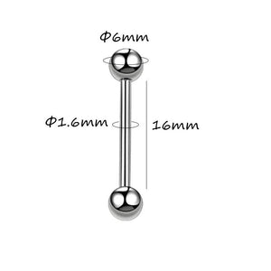 10 PCS Surgcial Steel Women Tongue Rings Barbell Nipple Body Jewelry