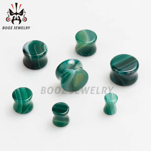 Stone Ear Tunnels Ear Gauges Body Jewelry