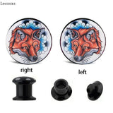 Leosoxs 2pc Acrylic Ear Plugs & Tunnels Ear Piercings