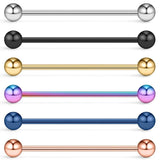 10pcs Stainless Steel Industrial Barbell Earring Body Piercing Jewelry