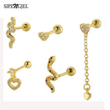 Snake Ear Piercing Set for Tragus Cartilage Earrings